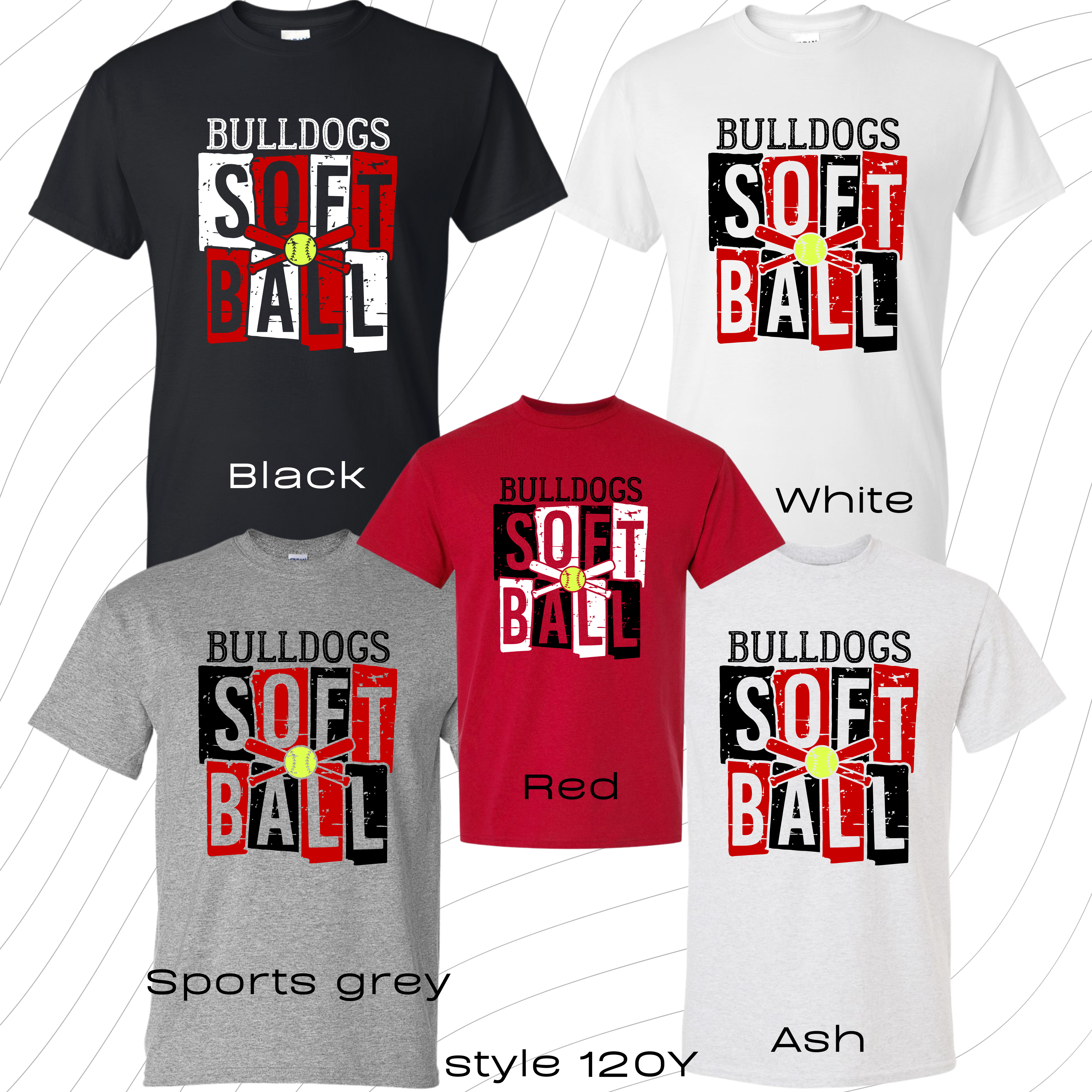 PRE-ORDER YOUTH softball style 120 t-shirt